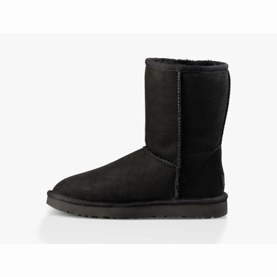 Botas UGG Classic Short II Mulher Pretas | PT-BDSPG